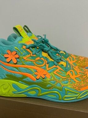 310776-01 Scooby-Doo × Puma MB.04 Aquatic Lime SmashHeat Fire (Men's) Size 11.5